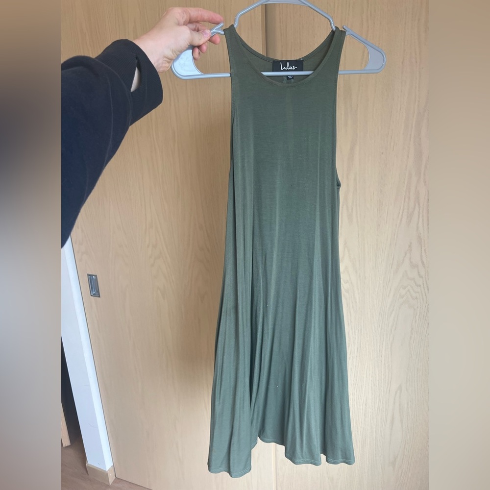 Flowy green dress